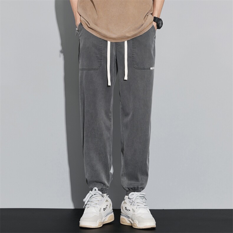 美式复古束脚裤男设计感春夏季高街潮流运动休闲裤DY560-P65,男装休闲裤,电商A178-1