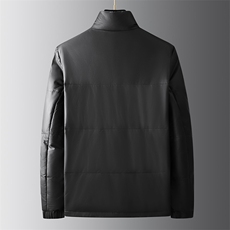 882023冬季新款海宁羽绒服男鹅绒皮衣加厚绵羊皮外套P910，男装皮衣，电商B360
