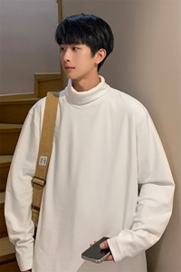 神！！8XL-M 打底衫男秋冬德绒高领T恤特大码长袖TBG1102P35控55图片