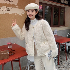 【新款现货】小香风羊羔毛外套甜美小个子高级感99062款P185K268图片