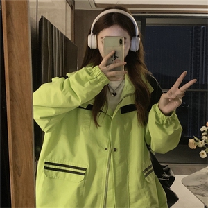 户外登山服冲锋衣夹克潮牌秋季新款情侣运动学院风外套C348-85图片