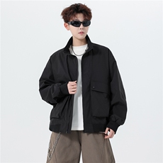 JK007无影墙大口袋工装教练飞行员夹克聚酯纤维(S-3XL)TP38，男装夹克，电商A088