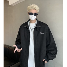 主推港风美式复古麂皮绒立领潮牌夹克外套上衣男女G1093P88，男装夹克，电商A339