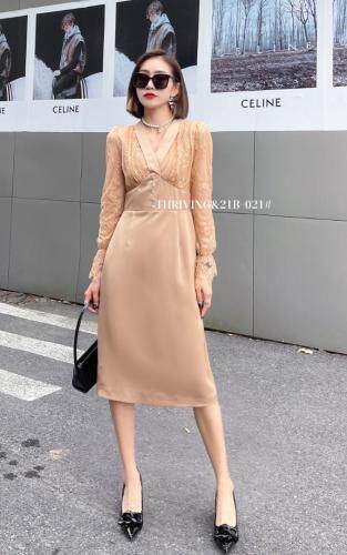 蕾丝袖连衣裙，女装连衣裙，斯瑞威