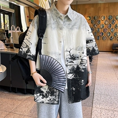 现货CS301-特批40男士短袖衬衫2025夏季青少年学生，男装衬衫，电商A247