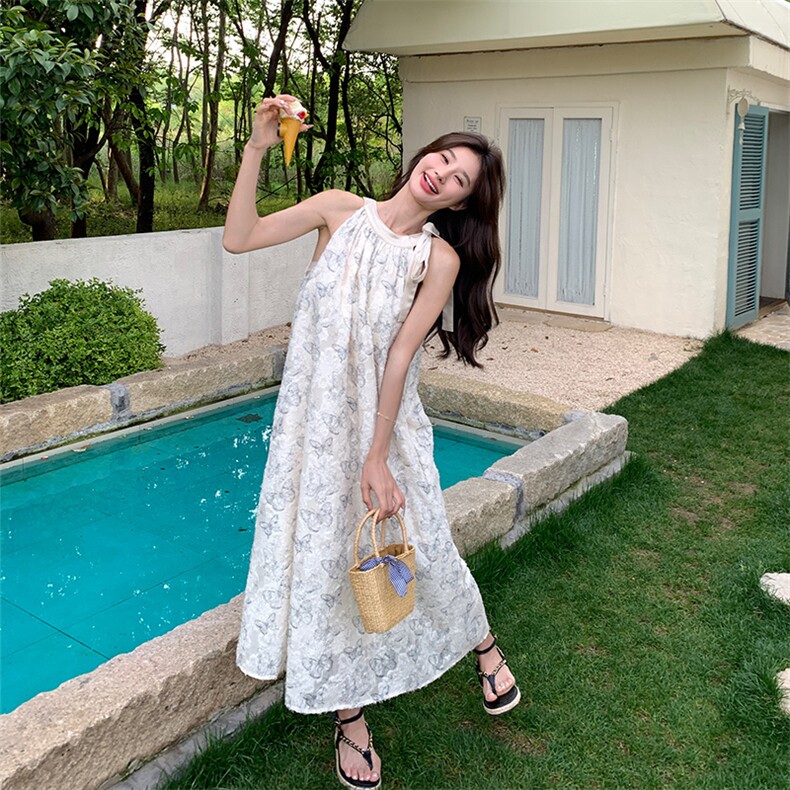 新款夏度假沙滩裙连衣裙浙宝B2楼239-P120-控170，女装连衣裙，姿衣轩