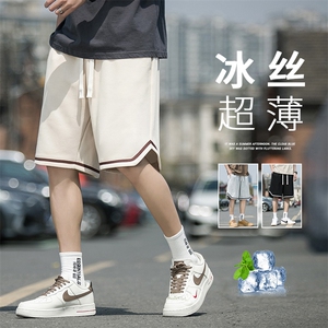 华棉新款流行简约短裤男生时尚百搭五分裤宽松休闲裤子K887-P30图片