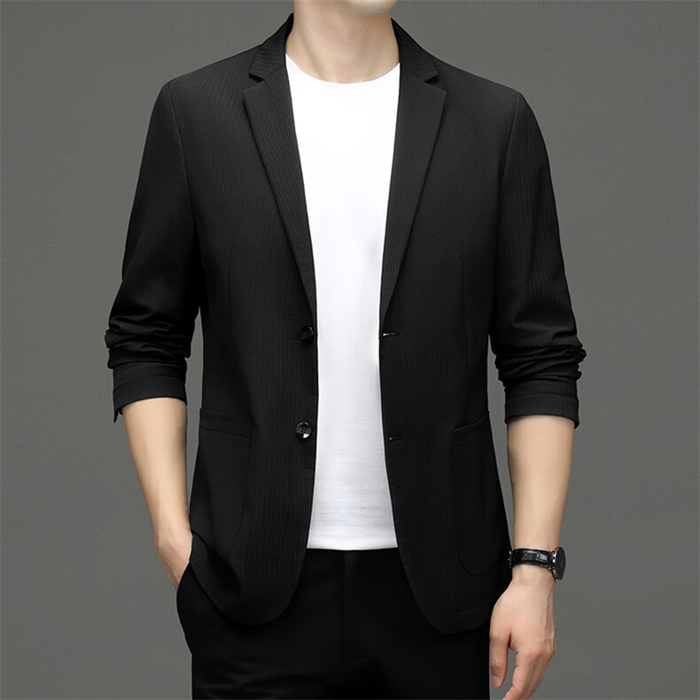 D33620秋冬新款男士西服薄款商务休闲男装外套通勤外衣,男装西服,电商B360