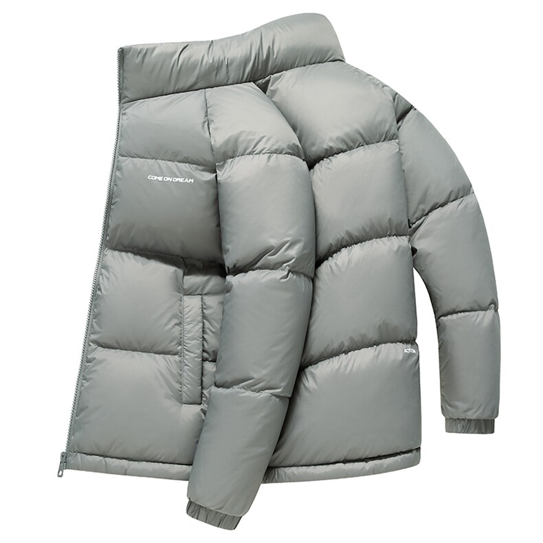 冬季加厚立领羽绒服印花字母宽松休闲外套羽绒衣A266-YR2513-P215，男装羽绒服，电商A266