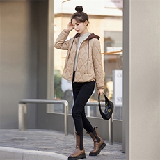 2024冬季新款女装休闲简约加绒风衣外套，女装风衣，涵亦佰惠