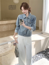 百搭长袖保暖时尚女短外套标准短款秋季女装薄款休闲春秋小个子，女装短外套，浙宝210（原浙宝191）