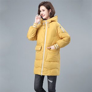 棉袄女冬2021年新款宽松韩版中长款羽绒棉服棉衣中年妈妈40岁外套图片