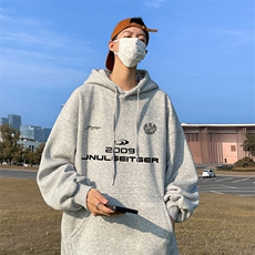 抖音得物供货可提供视频秋冬重磅美式宽松连帽卫衣DL2301，男装卫衣，电商A486