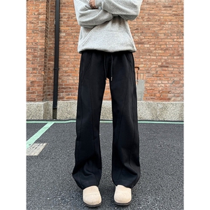 港风 直播弯刀裤休闲裤长裤纯棉卫裤A014-DY25096-P60控88图片