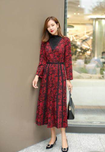 冬季新款打底单穿连衣裙，女装连衣裙，韩彬铭品