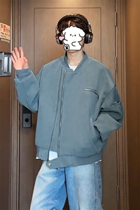 特批P80无差价春季cleanfit复古机车pu皮美拉德男夹克外套J5218图片