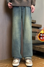 XZ616秋冬重磅加绒加厚黄泥百搭直筒休闲牛仔裤TY1145P65控78，男装牛仔裤，星座512A（原616）