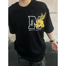 【有货】美式复古花体刺绣短袖t恤男TX6164粉色黑色M-2XL35，男装T恤，星座1007（原301D）
