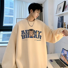 直播360克重磅美式潮牌印花卫衣Y121特P28同步供应华棉品质，男装卫衣，电商A486