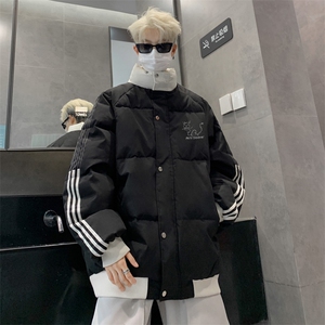库存3W+ ！光板可售，2025冬季撞色潮牌加厚立领棉服MY203特P80图片