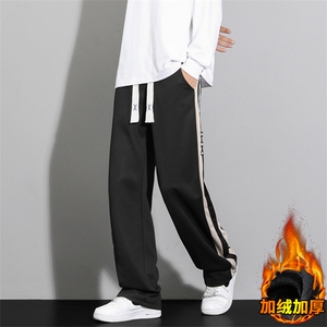 加绒加厚针织立体腰运动休闲男裤卫裤宽松A068-SSK59-50图片