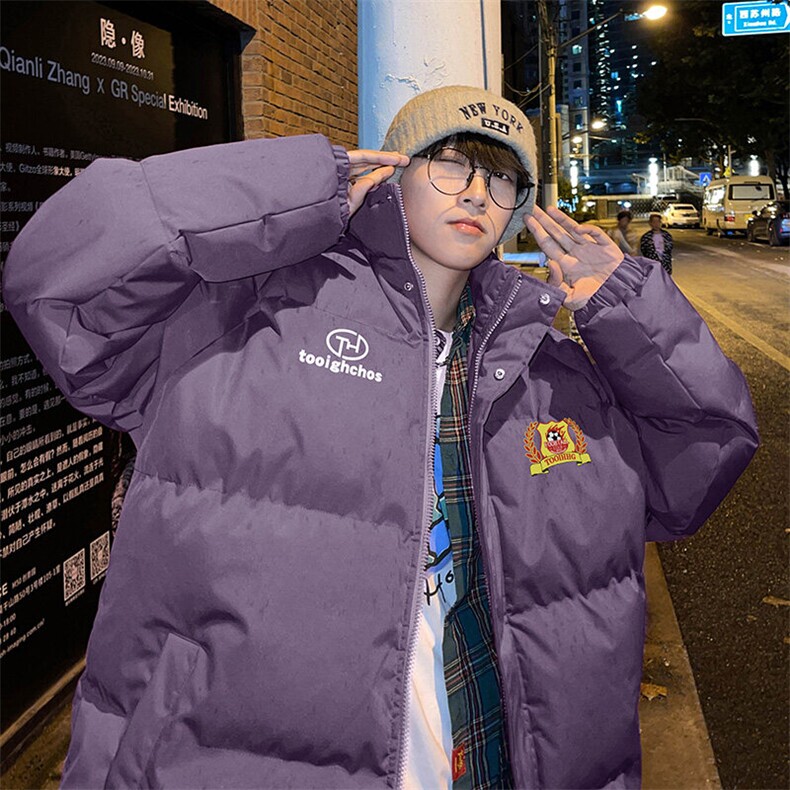 现货 抖音得物可供视频 冬季三防加厚羽绒棉衣外套面包棉服 81133图片
