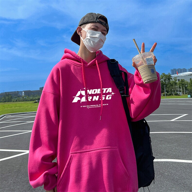 抖音得物供货可提供视频春装重磅美式宽松连帽卫衣DL2422,男装卫衣,电商A486-1