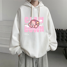 连帽卫衣男大码运动服帽衫外套WY2318-P35加绒款-P40，男装卫衣，电商A040
