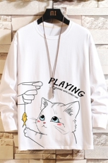 TX3129-P25纯长袖t恤男大码圆领打底衫体恤上衣服，男装T恤，电商A040A