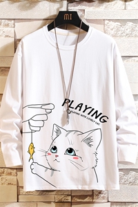 TX3129-P25 纯长袖t恤男大码圆领打底衫体恤上衣服图片