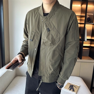男士外套2025秋季新款店主风棒球领潮牌工装休闲夹克 JK125-P110图片