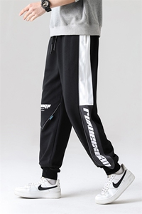 7XL-M货足休闲运动卫裤男2023春季新款加肥加大码长裤束脚裤控79图片