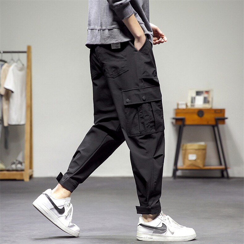 复古景大码宽松休闲裤长裤多口袋工装裤A014-K01-P50特价,男装工装外套,电商A014