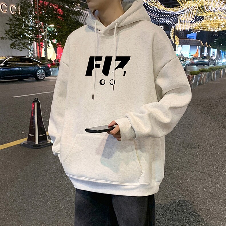 CM171P60加绒P65新品连帽卫衣重磅纯棉大码外套图片