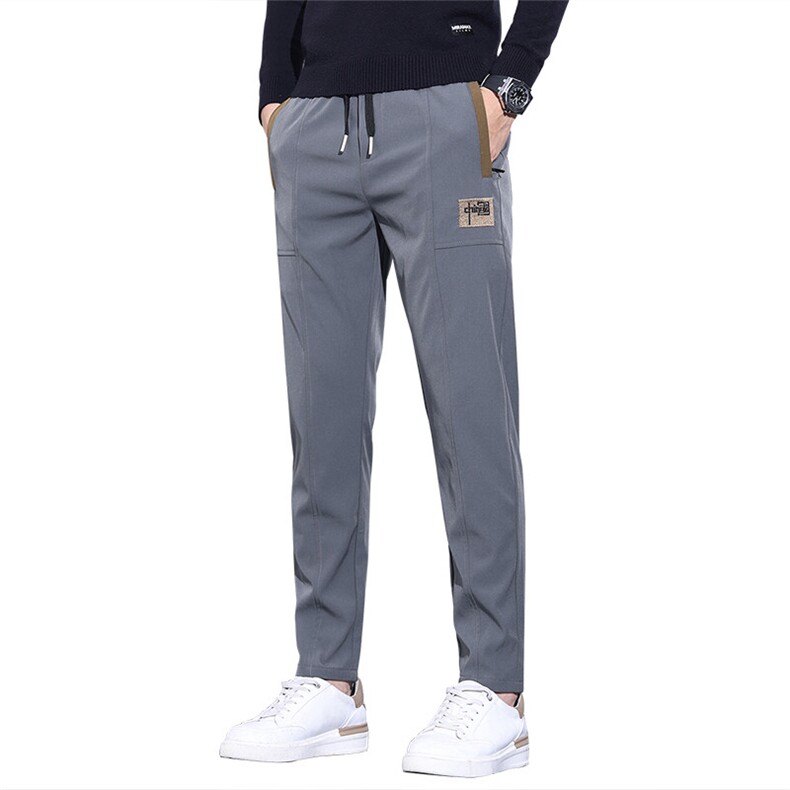 秋冬季风潮男士保暖休闲裤直筒修身男裤子8002/P40/加绒p45,男装休闲裤,星座224-3