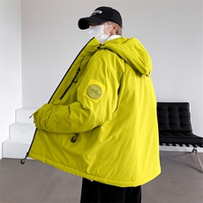 新款棉服羽绒棉保暖连帽加厚冬装情侣装韩版宽松棉袄MY8855-P105，男装棉衣，电商A128
