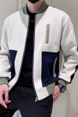 2025新款秋季棒球服外套男潮牌拼色男装夹克A313-1-1729-P130，男装夹克，电商A313-1