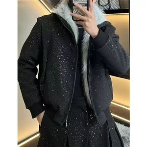 DD337P115 美式复古座山雕棉服图片