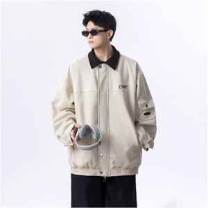 底特律工装夹克男春季宽松撞色翻领休闲圣达菲外套潮HHB396 P59图片