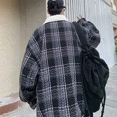 羊羔毛棉服男2025冬季新款休闲外套潮牌棉衣棉袄M199P120控158，男装棉衣，电商A157