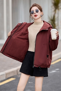 加绒加厚派克棉服女小个子2024冬季新款连帽休闲保暖工装短款外套图片