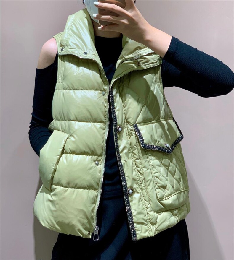 2021冬季新款羽绒服连帽马甲,女装羽绒服,嘉乐馨秀(4F)