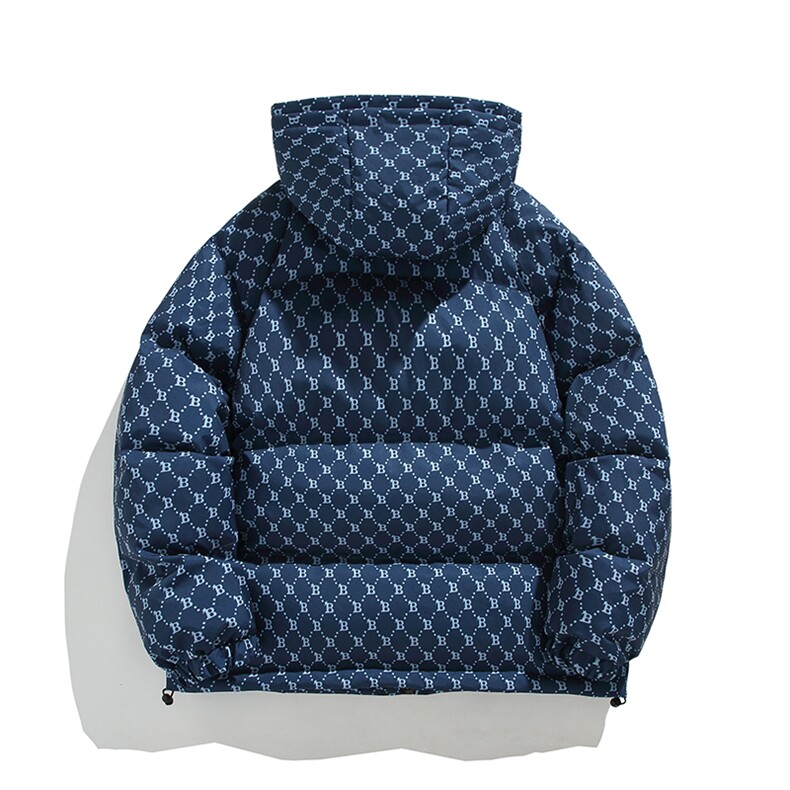 蓝色棉服男秋冬季大码加厚情侣棉衣冬装男生棉袄外套MY846,男装棉衣,星座310B-1