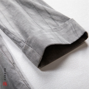 春装新款风男装改良汉服男士外套C236P80图片