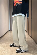 冬装加绒加厚雪尼尔灯芯绒高街拖地直筒裤子LK21198-P55常规P50，男装休闲裤，电商B221