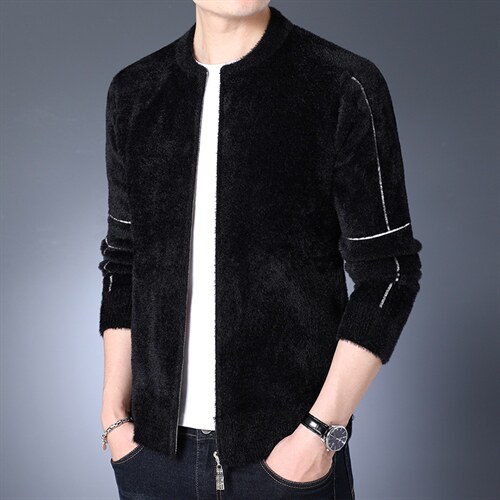 BSS2293男式2023秋季新款针织开衫夹克商务休闲男装P102，男装针织衫/毛衣，电商B360