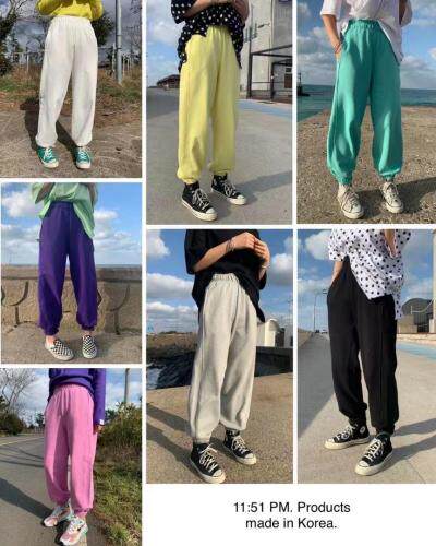 夏季新款彩色卫裤，女装休闲裤，潘格
