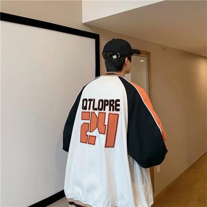 潮流夹克潮男春季棒球领夹克JJK6524P63,男装夹克,星座1116-2