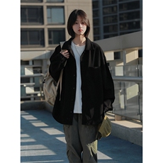 学院风长袖牛仔衬衫男女同款复古港风简约时尚休闲上衣HY697TP55，男装衬衫，电商A102B