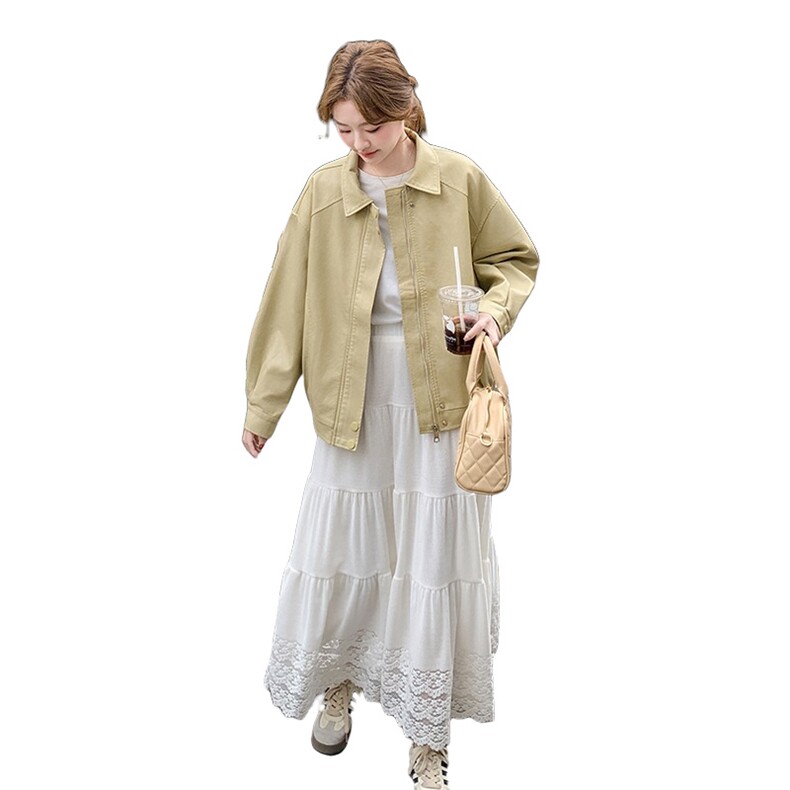 【现货】新增黄色皮衣--W331p145k198,女装皮衣,2C209